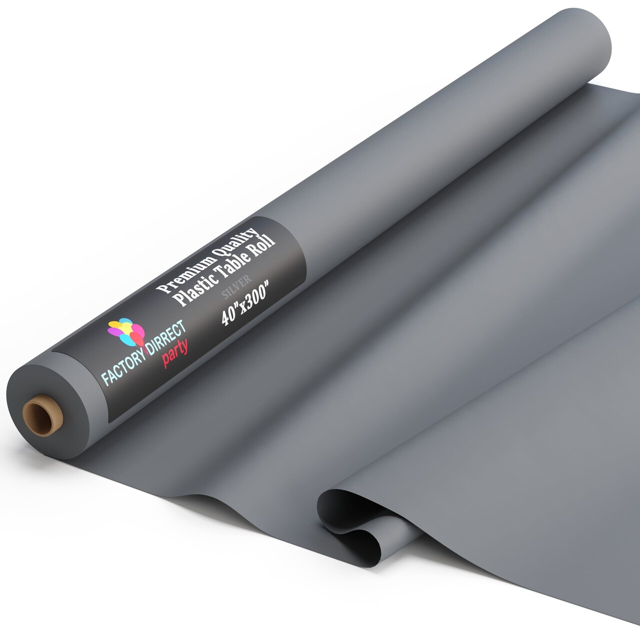 Exquisite Plastic Table Cover Roll – 40" x 300' Disposable Tablecloth Roll – Premium Thick 0.5 MIL Plastic Banquet Roll – Party Table Cover Roll for Events & Catering
